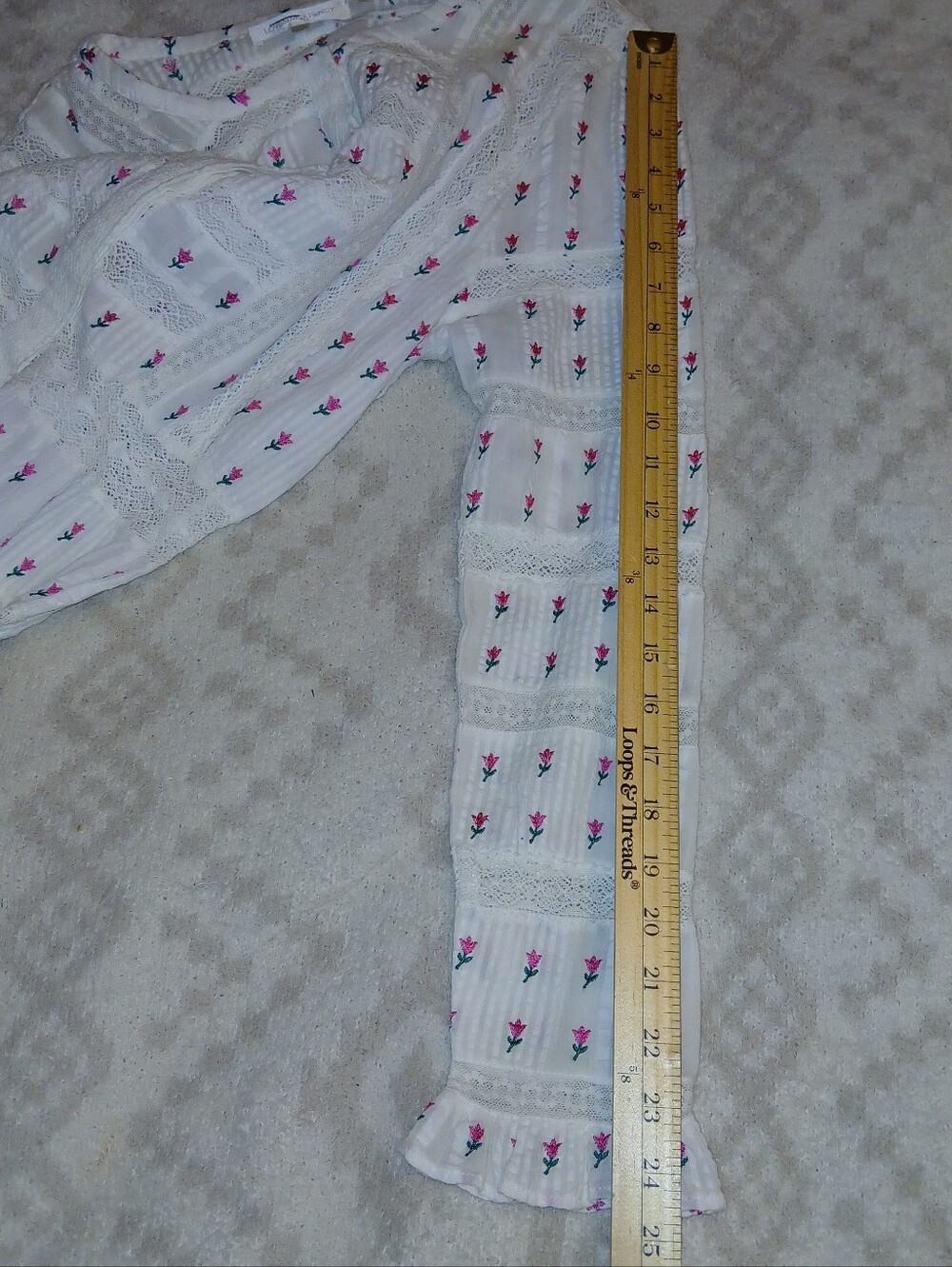 Loveshackfancy Lace And Floral Embroirderd Maxi - 4 - Picture 4 of 16